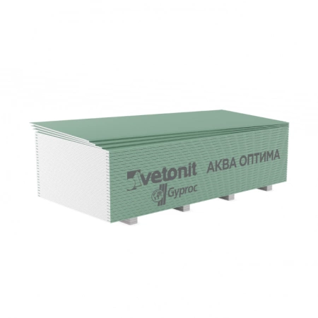 Гипсокартон Vetonit (Gyproc) Аква Оптима 2500х1200х12.5